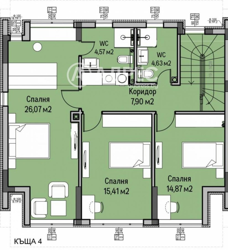 Продава КЪЩА, гр. София, м-т Камбаните, снимка 17 - Къщи - 52563137