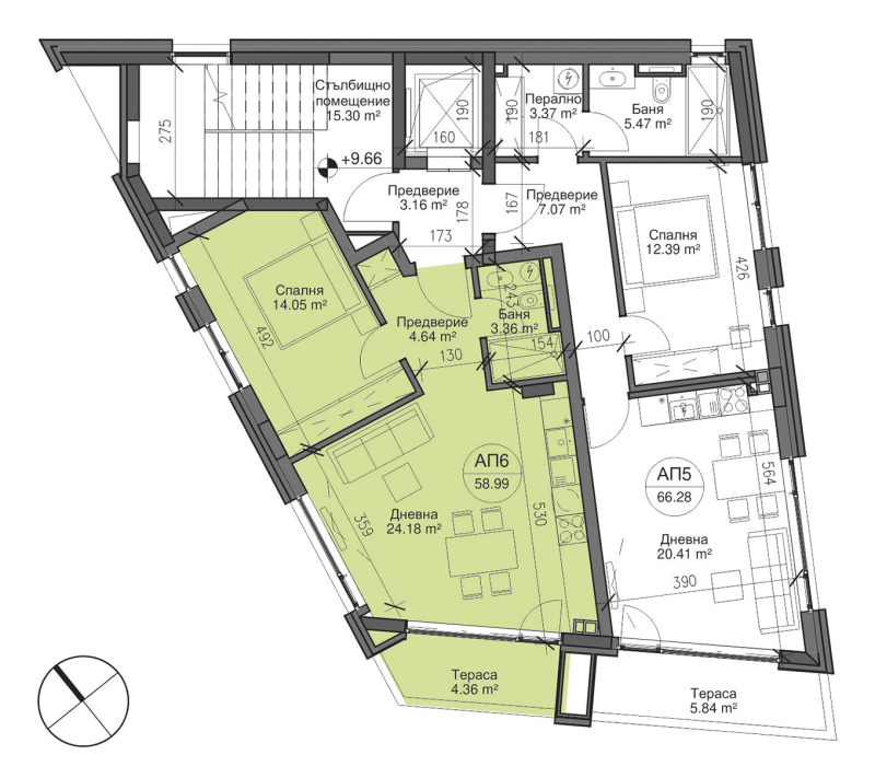 Продаја  1 спаваћа соба Варна , Бриз , 73 м2 | 27271316 - слика [3]