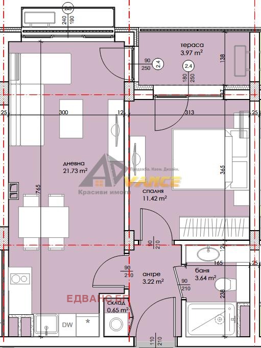 На продаж  1 спальня область Бургас , Равда , 61 кв.м | 15610646 - зображення [6]