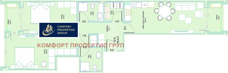 Продава 3-СТАЕН, гр. София, Малинова долина, снимка 3 - Апартаменти - 53099154