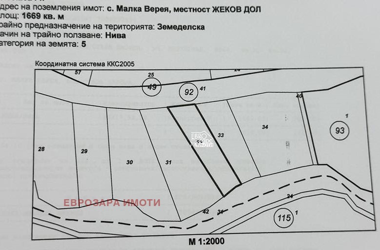 In vendita  Complotto regione Stara Zagora , Malka Vereia , 1700 mq | 81662134 - Immagine [7]