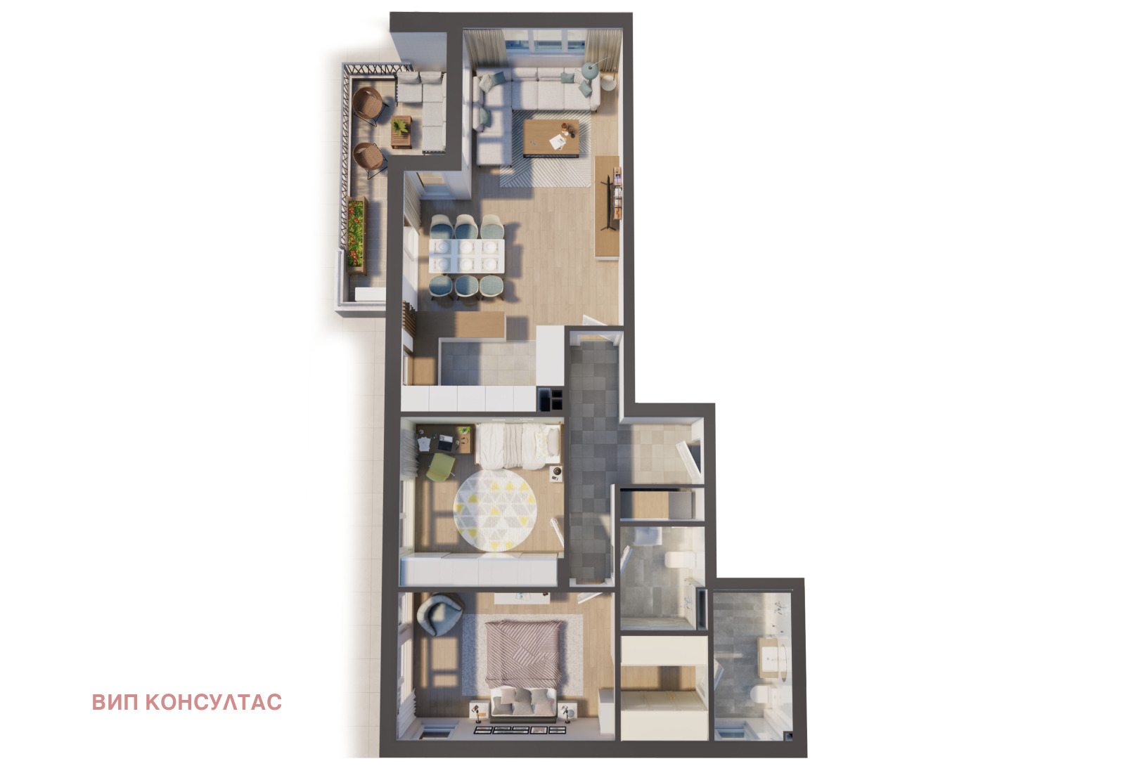 Продава 3-СТАЕН, гр. Пловдив, Тракия, снимка 9 - Апартаменти - 55537658