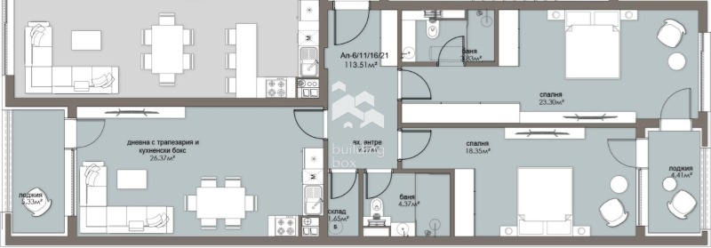 Till salu  2 sovrum Sofia , Ljulin 5 , 130 kvm | 28869036 - bild [3]
