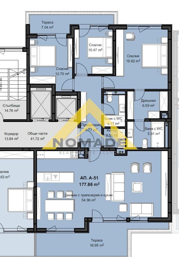 Продава 4-СТАЕН, гр. Пловдив, Христо Смирненски, снимка 4 - Aпартаменти - 49128265