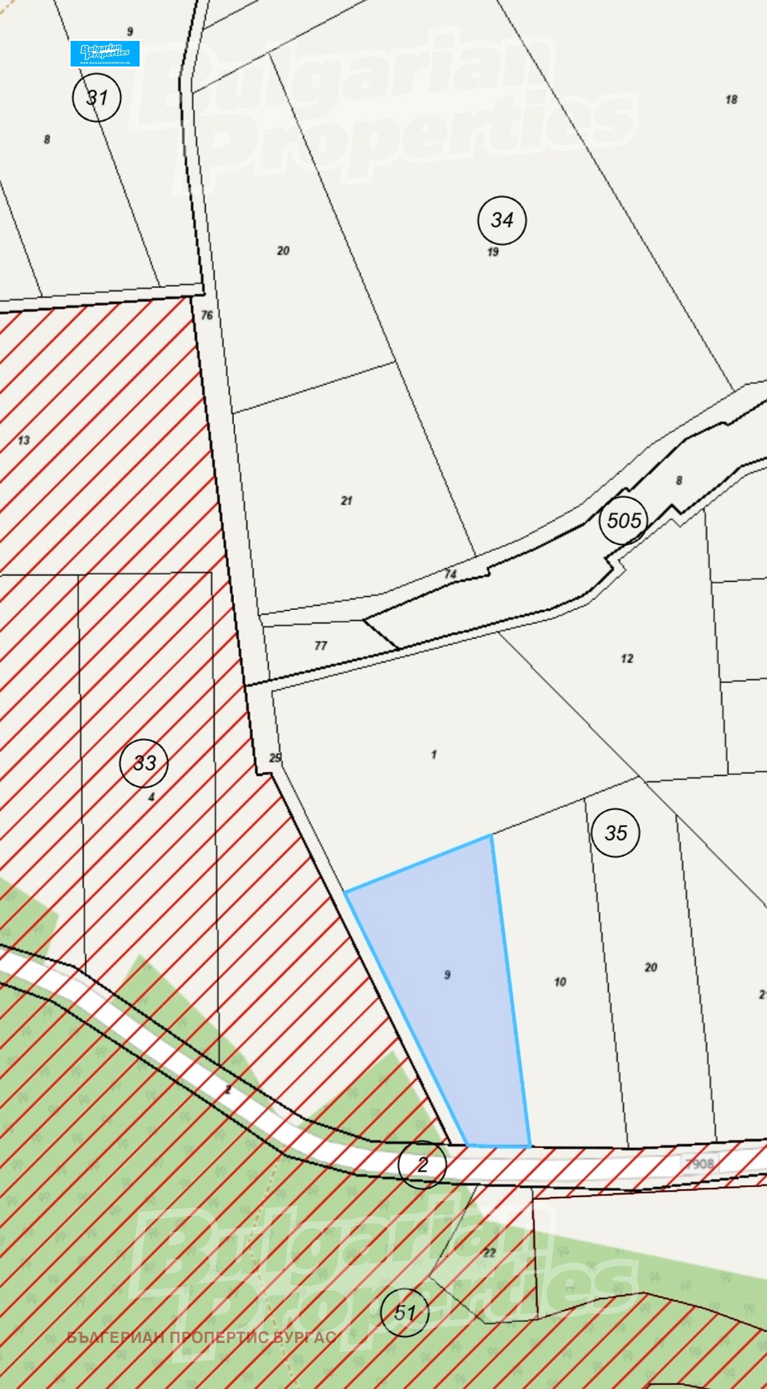 Продава ПАРЦЕЛ, гр. Бургас, с. Твърдица, снимка 4 - Парцели - 53859322