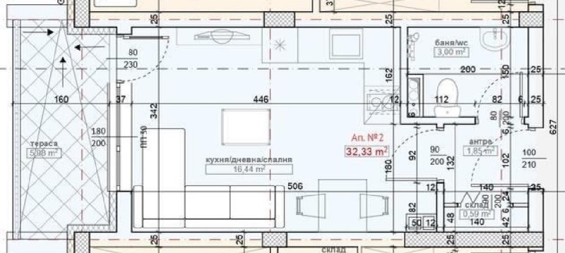 Продава 1-СТАЕН, гр. Приморско, област Бургас, снимка 2 - Апартаменти - 53032540