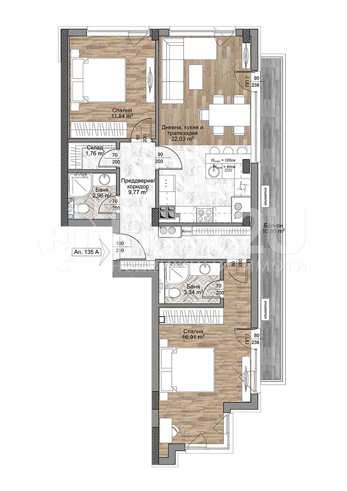 Продава  3-стаен град София , Младост 4 , 110 кв.м | 42513121