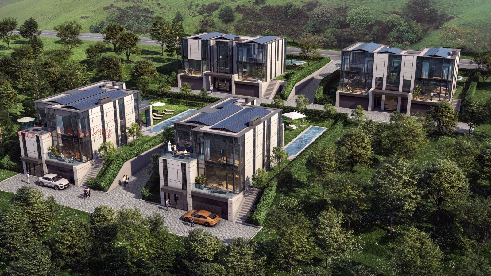 Продава КЪЩА, гр. София, с. Бистрица, снимка 2 - Къщи - 53921574