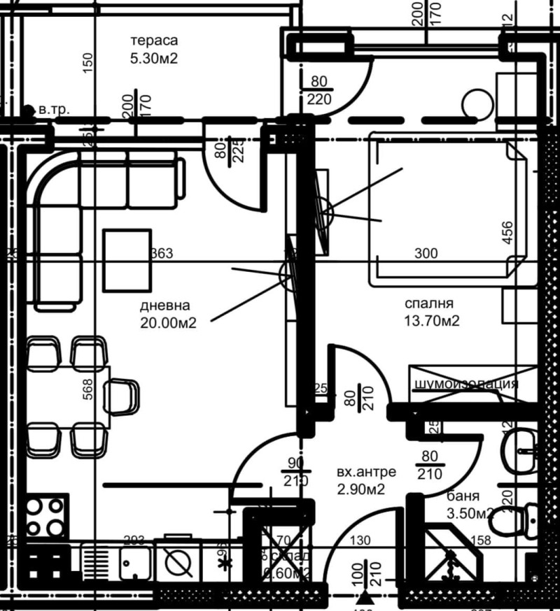 Zu verkaufen  1 Schlafzimmer Plowdiw , Juschen , 61 qm | 61078594 - Bild [2]