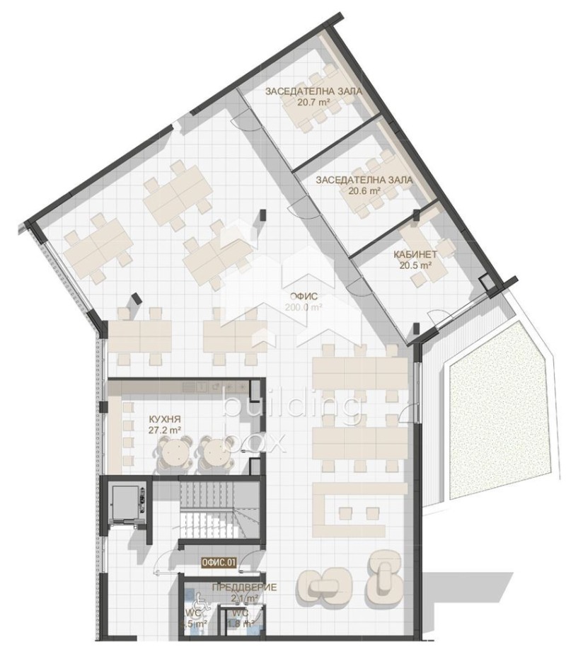 Na prodej  Kancelář Plovdiv , Centar , 420 m2 | 95622995 - obraz [2]