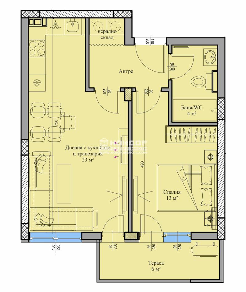 Zu verkaufen  1 Schlafzimmer Plowdiw , Wastanitscheski , 70 qm | 92105986 - Bild [3]