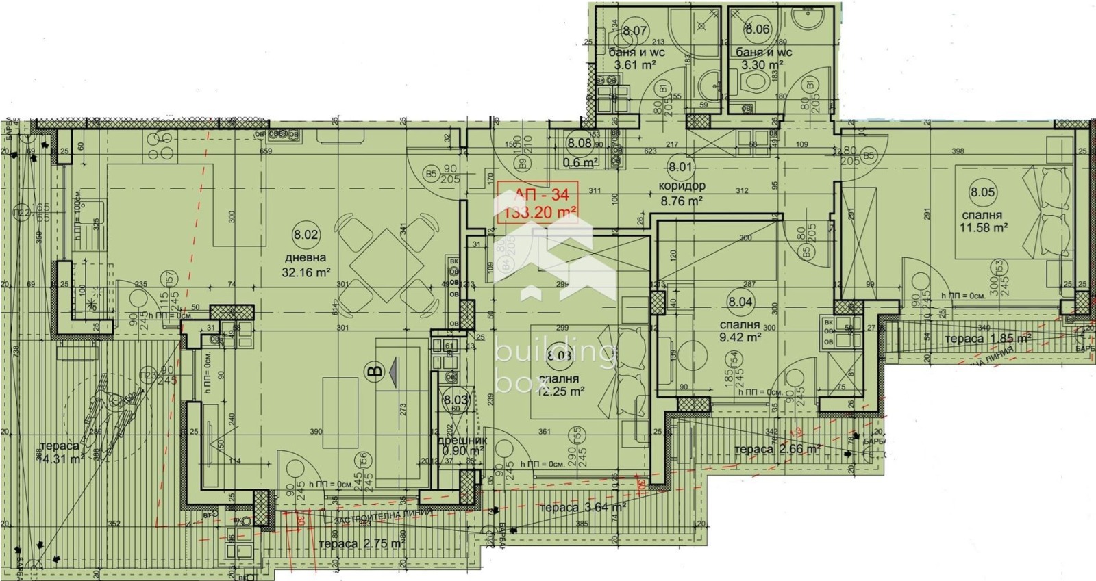 Продава 4-СТАЕН, гр. Варна, Изгрев, снимка 7 - Апартаменти - 54816804