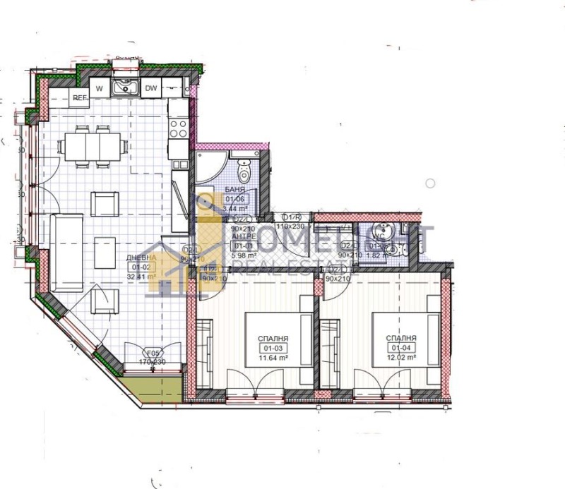 Продава 3-СТАЕН, гр. София, Манастирски ливади, снимка 5 - Aпартаменти - 48026346