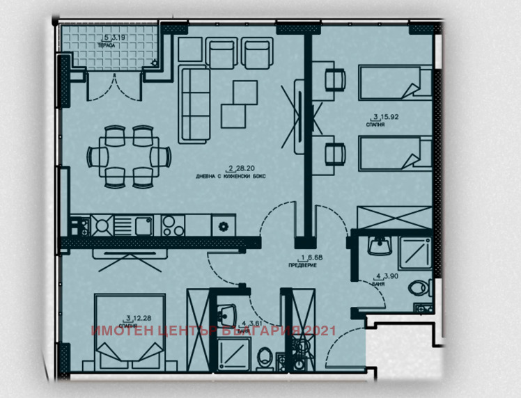 Продава 3-СТАЕН, гр. София, Студентски град, снимка 2 - Апартаменти - 53881219