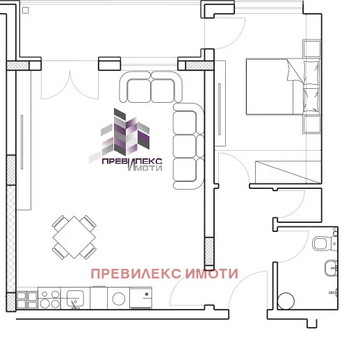 Продава  2-стаен, град Пловдив, Младежки Хълм •  106 272 EUR • ID 19963042 — holmes.bg - [1] 