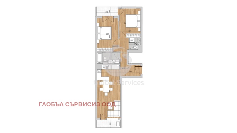 Продава 3-СТАЕН, гр. София, Кръстова вада, снимка 3 - Aпартаменти - 47488871