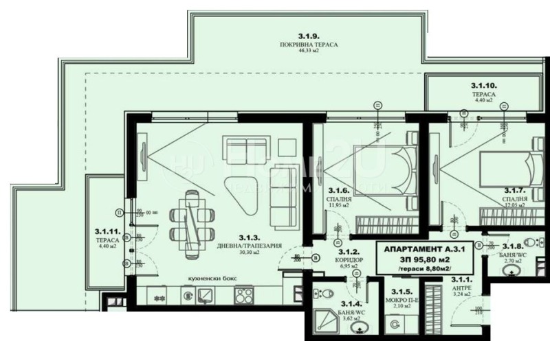 Продава 3-СТАЕН, с. Гара Елин Пелин, област София област
