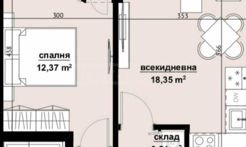 Zu verkaufen  1 Schlafzimmer Burgas , Izgrew , 55 qm | 94730146 - Bild [2]