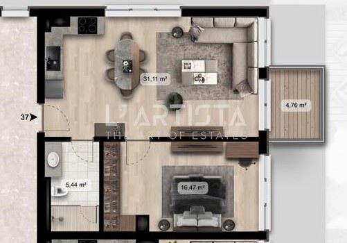 Продава 2-СТАЕН, гр. София, Дружба 2, снимка 2 - Апартаменти - 55117216
