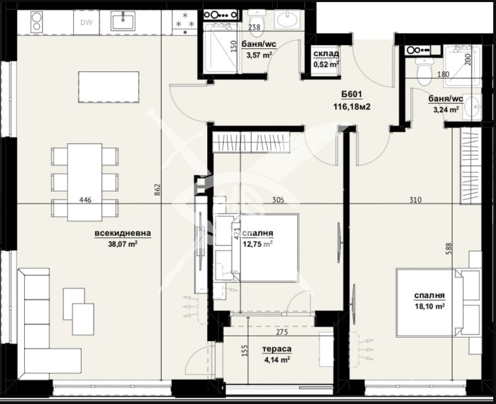 Продава  3-стаен град Бургас , Изгрев , 116 кв.м | 13864472