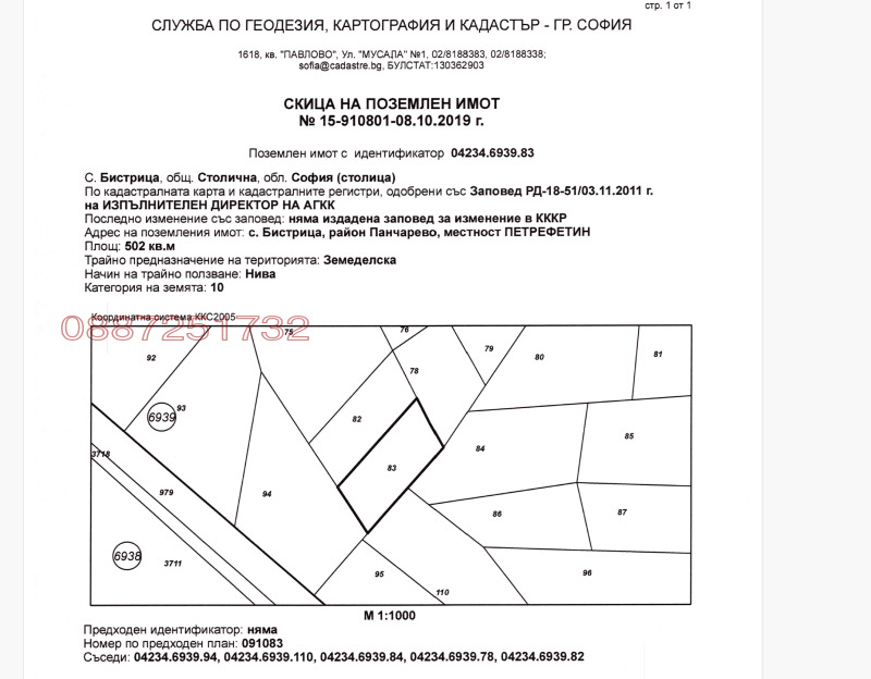 Myytävänä  Juoni Sofia , Bistritsa , 1000 neliömetriä | 41156569 - kuva [11]