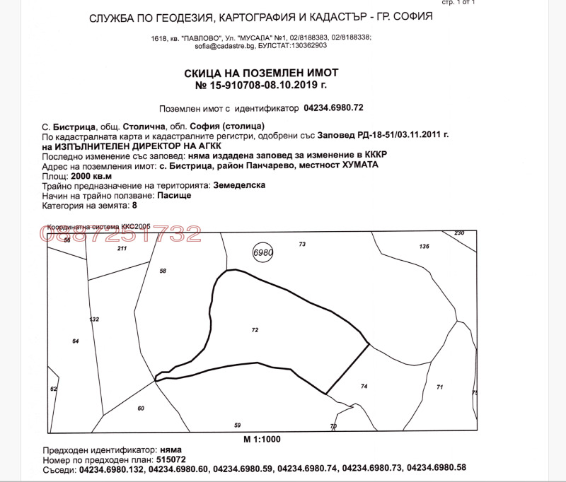Myytävänä  Juoni Sofia , Bistritsa , 1000 neliömetriä | 41156569 - kuva [4]