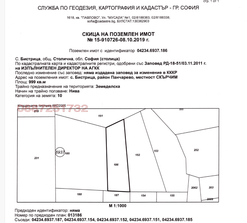 Myytävänä  Juoni Sofia , Bistritsa , 1000 neliömetriä | 41156569 - kuva [13]