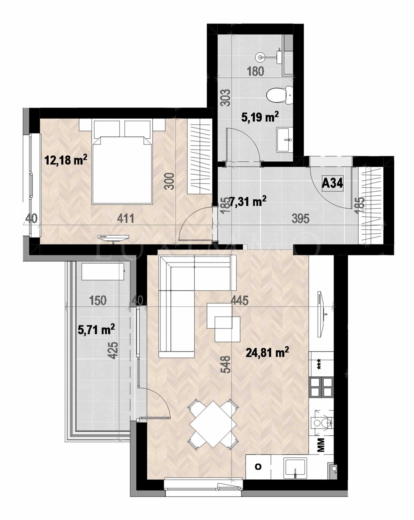 Продава 3-СТАЕН, гр. София, Кръстова вада, снимка 2 - Апартаменти - 55358801