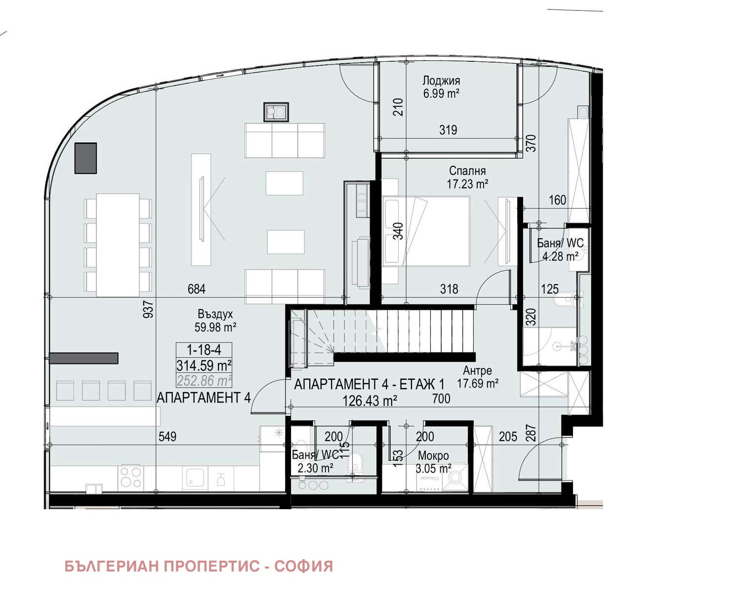 Продава МЕЗОНЕТ, гр. София, Манастирски ливади, снимка 4 - Апартаменти - 54290296
