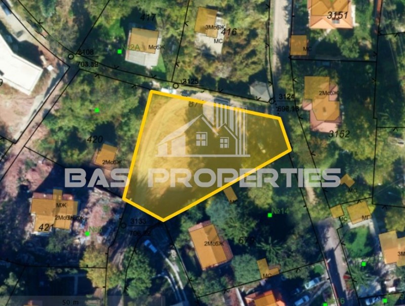 Продава ПАРЦЕЛ в град София, с. Панчарево - 980 кв.м / 196 000 € » 383 342.68 лв., БАС ПРОПЪРТИС