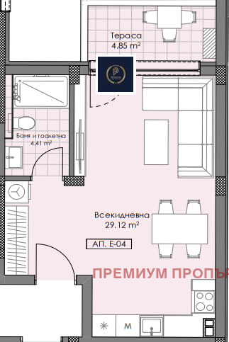 Продава 1-СТАЕН, гр. Пловдив, Остромила, снимка 2 - Aпартаменти - 48332436