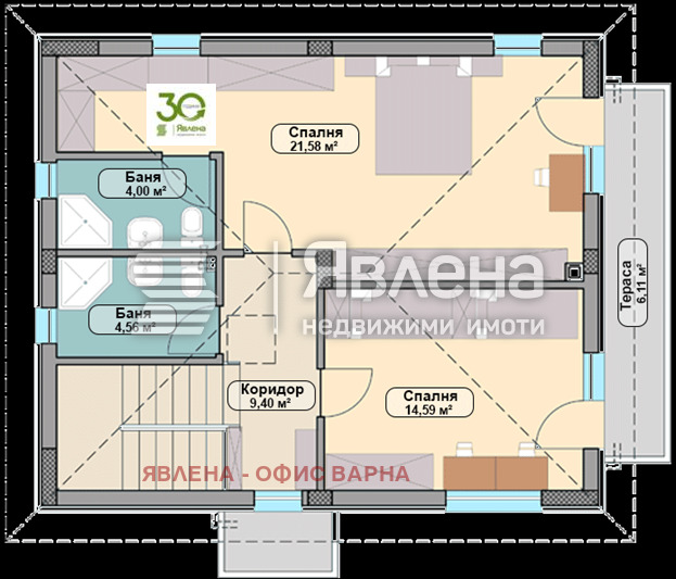 Продава  Къща област Варна , с. Приселци , 158 кв.м | 48508423 - изображение [3]