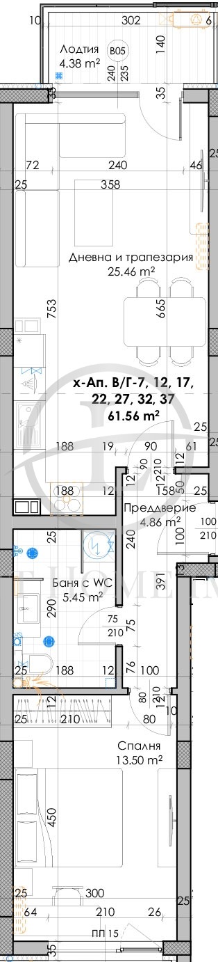 Eladó  1 hálószoba Plovdiv , Kjucsuk Parizs , 76 négyzetméter | 43048673 - kép [3]