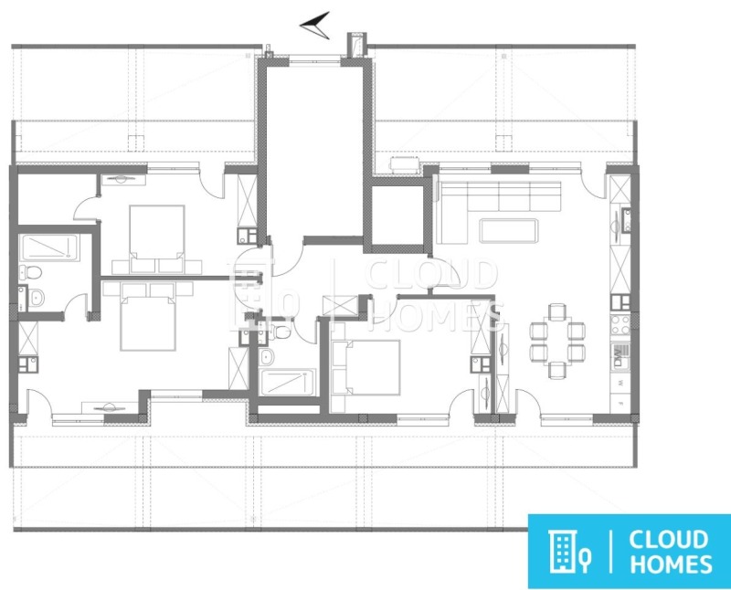 Продава 4-СТАЕН, гр. София, Дървеница, снимка 2 - Aпартаменти - 48957864