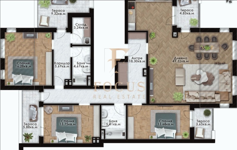 Till salu  3 sovrum Plovdiv , Jujen , 225 kvm | 20461717 - bild [2]
