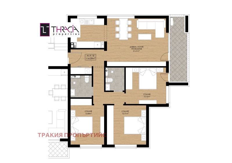 Продава 4-СТАЕН, гр. София, Горубляне, снимка 3 - Апартаменти - 52638505