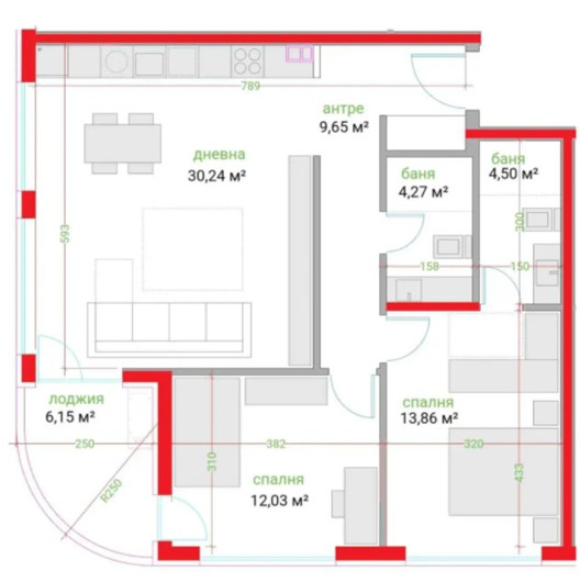 Продается  2 спальни Варна , Трошево , 115 кв.м | 88224847 - изображение [17]