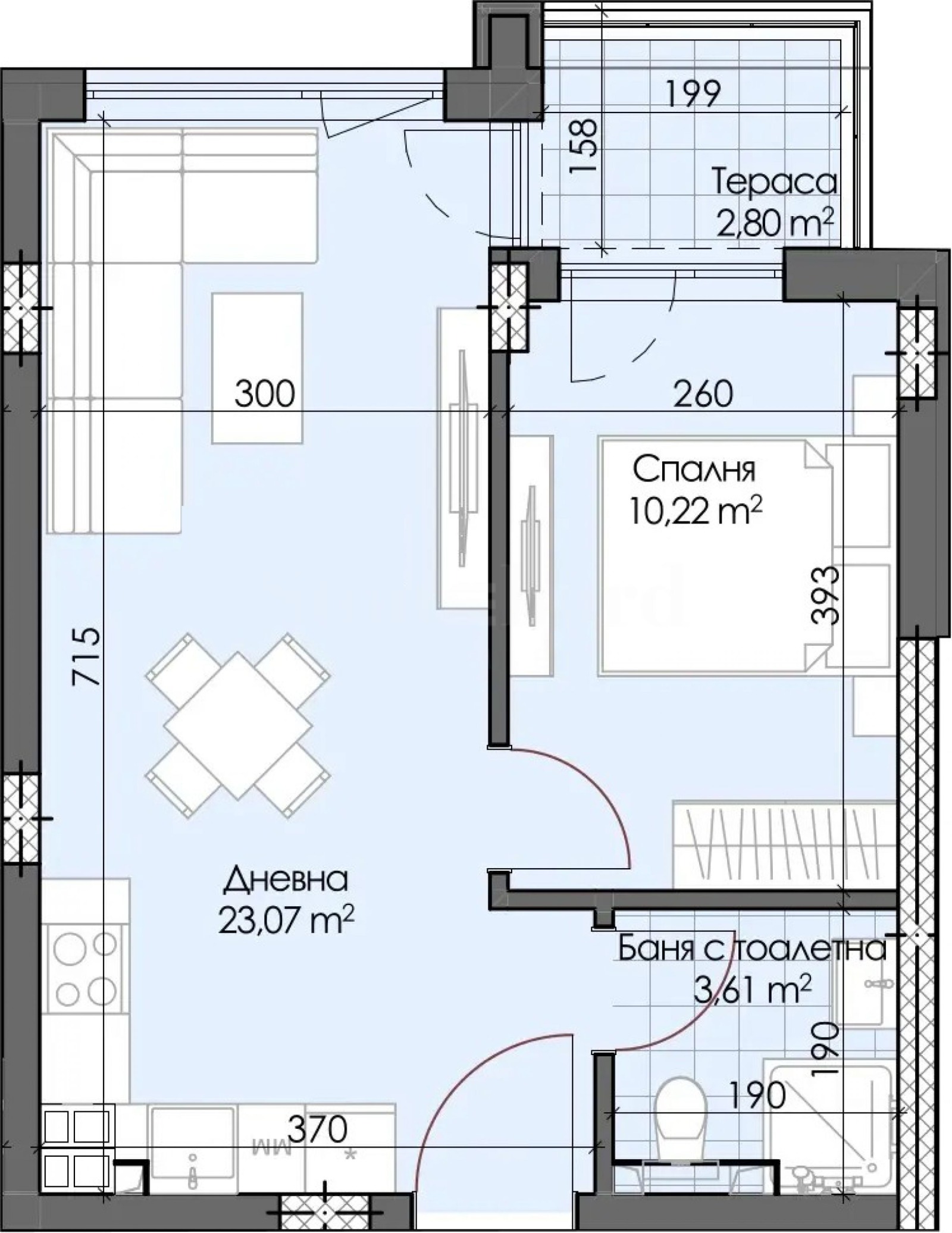Продава 2-СТАЕН, гр. Пловдив, Гагарин, снимка 14 - Апартаменти - 55897833