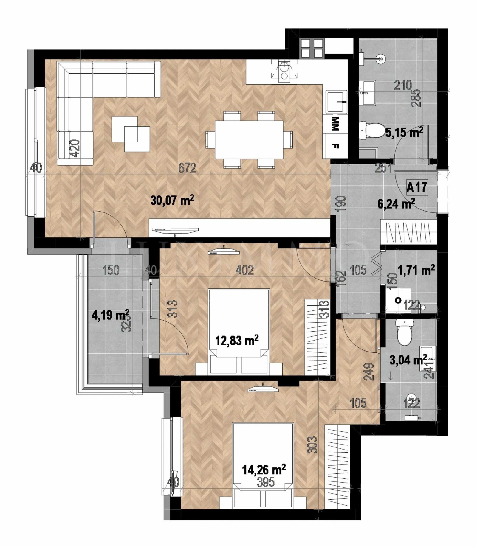 Продава 3-СТАЕН, гр. София, Кръстова вада, снимка 9 - Апартаменти - 53616300