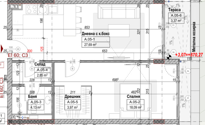 Продава 2-СТАЕН, гр. София, Бояна, снимка 3 - Апартаменти - 53946661