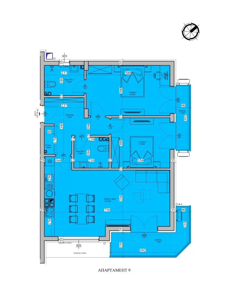 Продава 3-СТАЕН, гр. Варна, Изгрев, снимка 3 - Апартаменти - 53167477