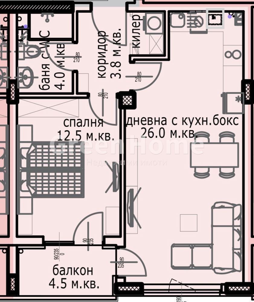 Продава 2-СТАЕН, гр. Варна, Кайсиева градина, снимка 2 - Апартаменти - 51744671