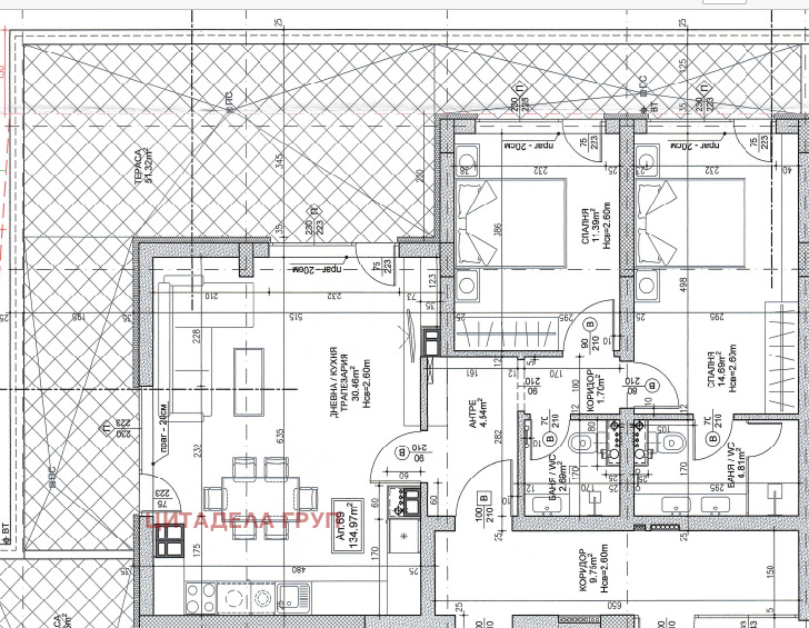 Zu verkaufen  2 Schlafzimmer Sofia , Druschba 2 , 162 qm | 37079407 - Bild [9]