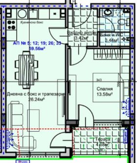 1 chambre Jeleznik - tsentar, Stara Zagora 3