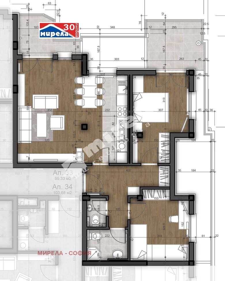Продава  3-стаен, град София, Левски В •  195 269 EUR • ID 84172067 — holmes.bg - [1] 