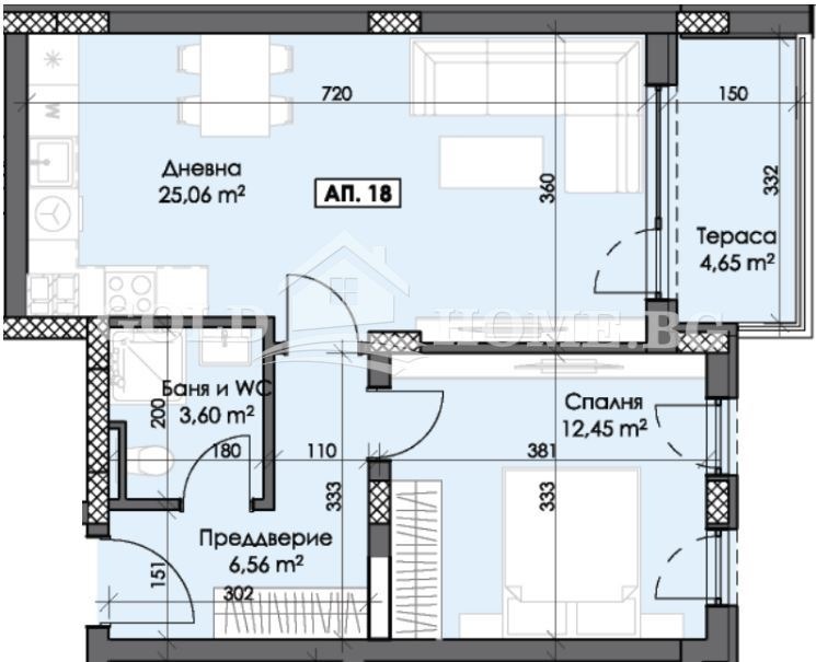 Продава 2-СТАЕН, гр. Пловдив, Тракия, снимка 6 - Апартаменти - 53535944