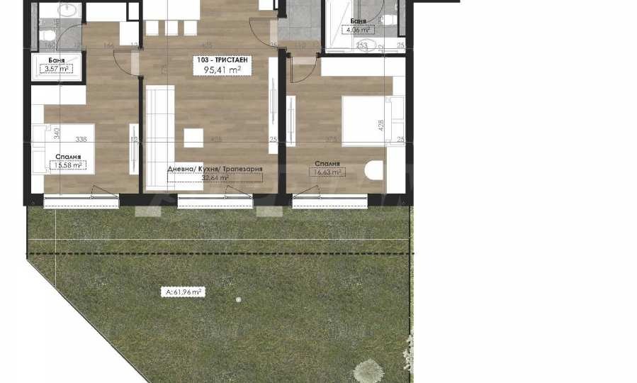 Продава 3-СТАЕН, гр. София, Витоша, снимка 3 - Апартаменти - 54251373