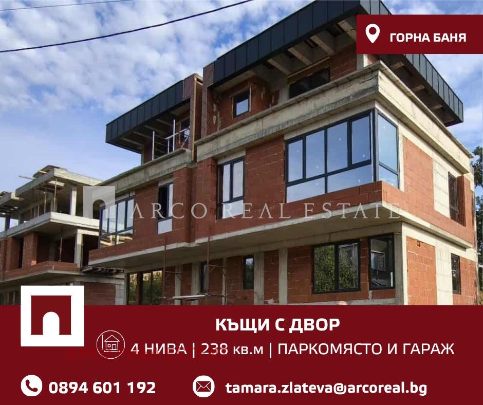 Продава КЪЩА, гр. София, Горна баня, снимка 3 - Къщи - 55536521