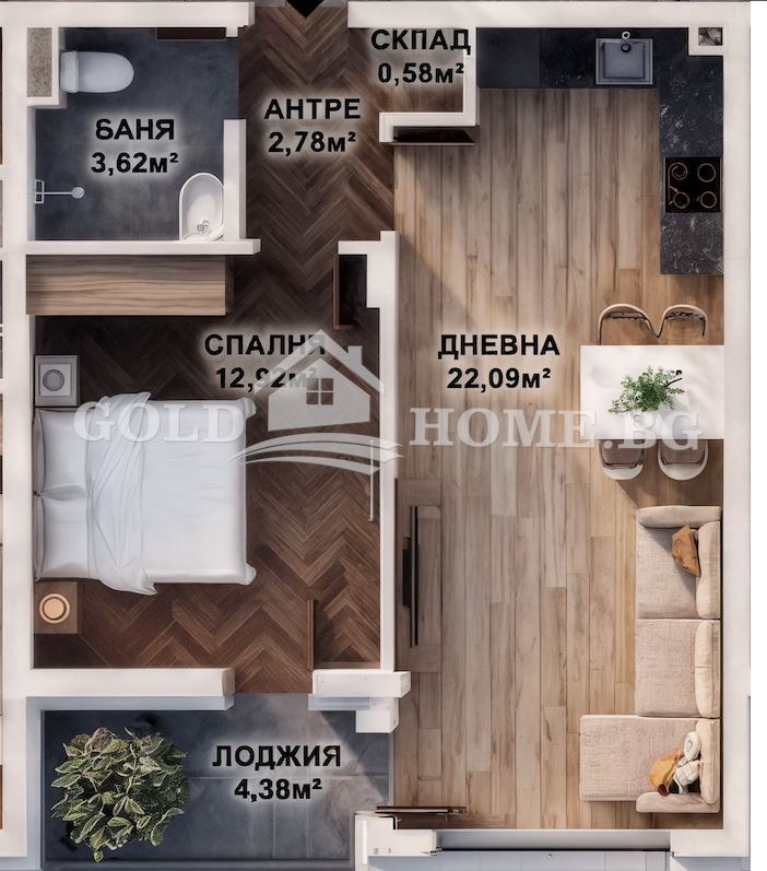 Продава 2-СТАЕН, гр. Пловдив, Кючук Париж, снимка 2 - Апартаменти - 55623938