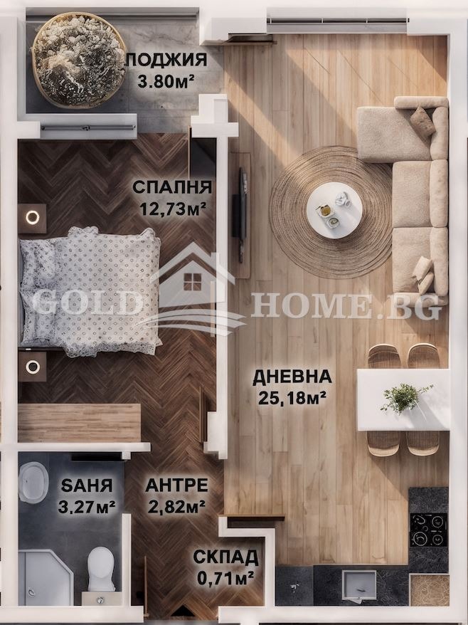 Продава 2-СТАЕН, гр. Пловдив, Кючук Париж, снимка 4 - Апартаменти - 55623938